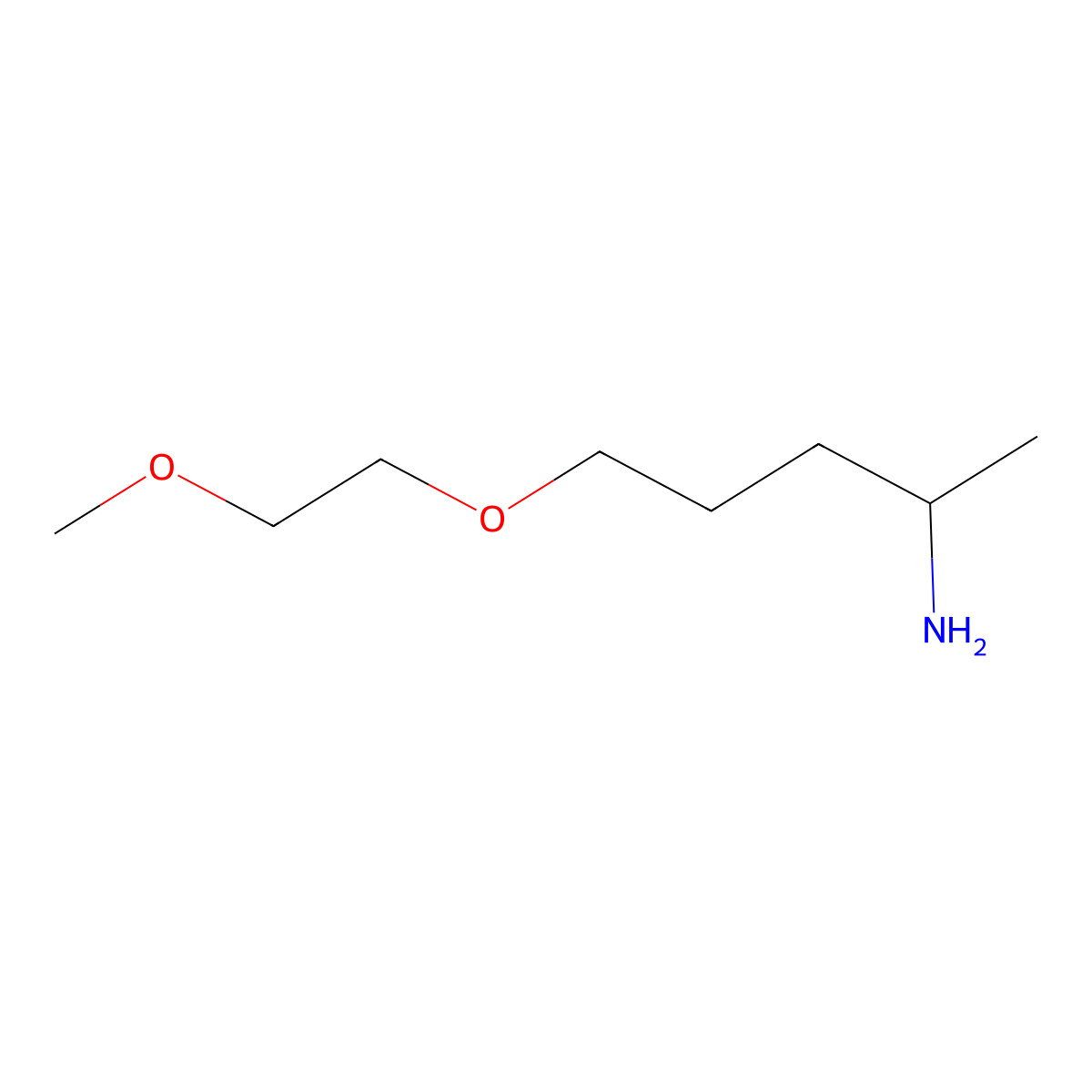 1-[(4-Aminopentyl)oxy]-2-methoxyethane molecular structure, CAS 1248082-74-7