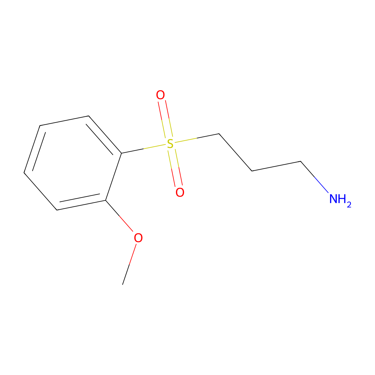 3-(2-Methoxybenzenesulfonyl)propan-1-amine molecular structure, CAS 1248083-91-1
