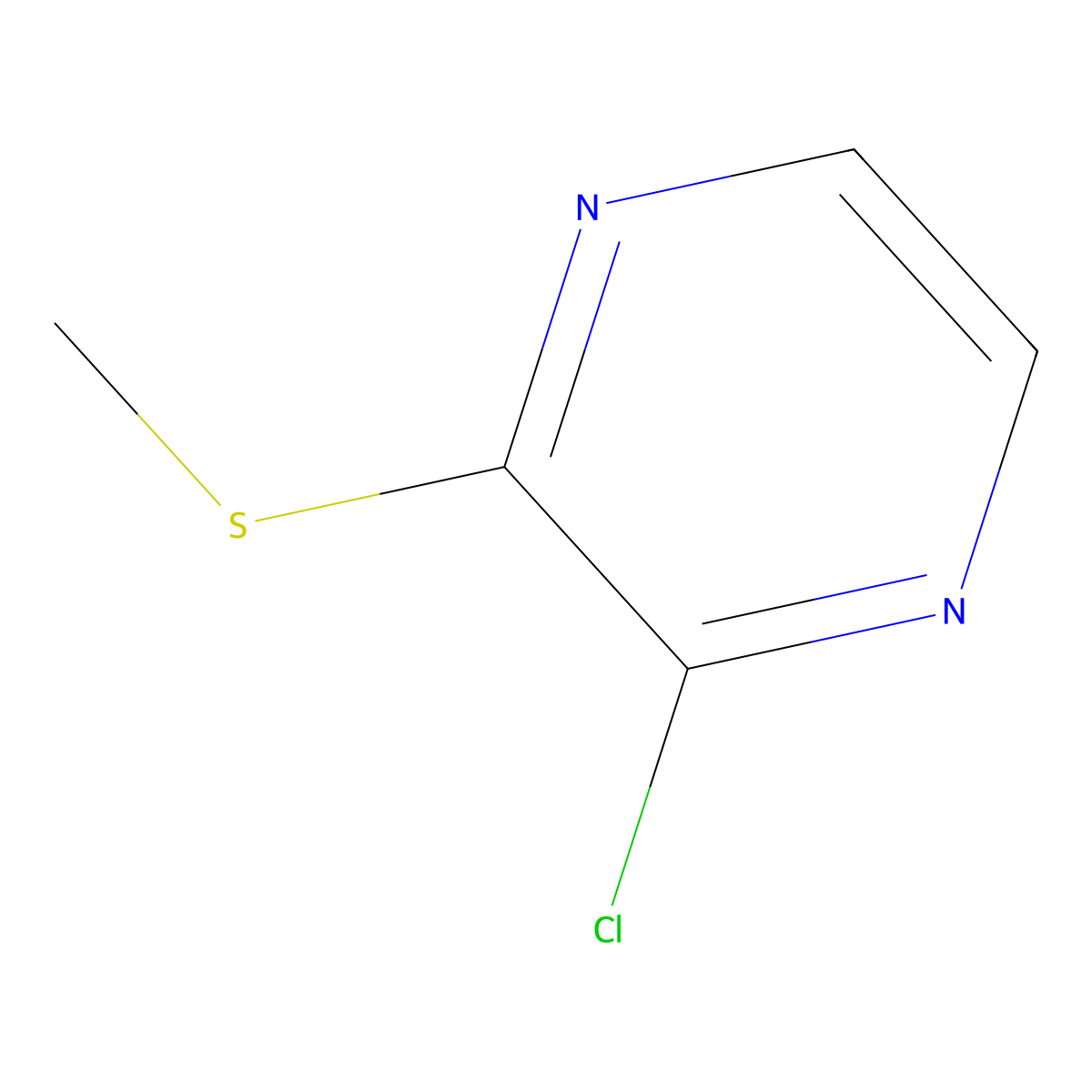 2-Chloro-3-(methylthio)pyrazine molecular structure, CAS 1248090-42-7