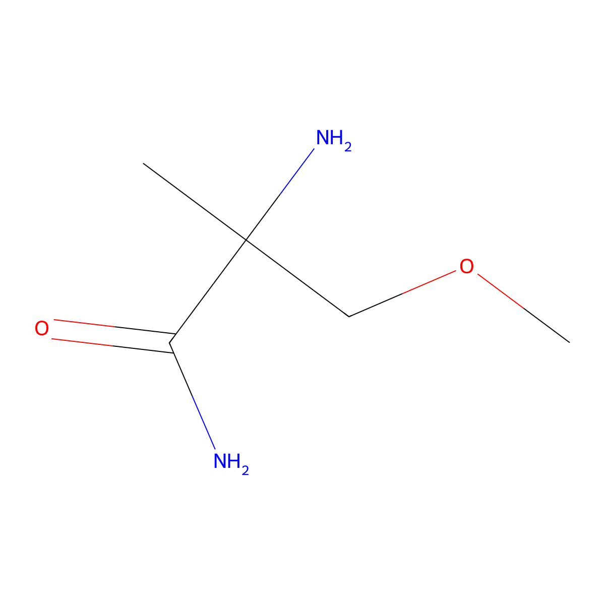 2-Amino-3-methoxy-2-methylpropanamide molecular structure, CAS 1248093-34-6
