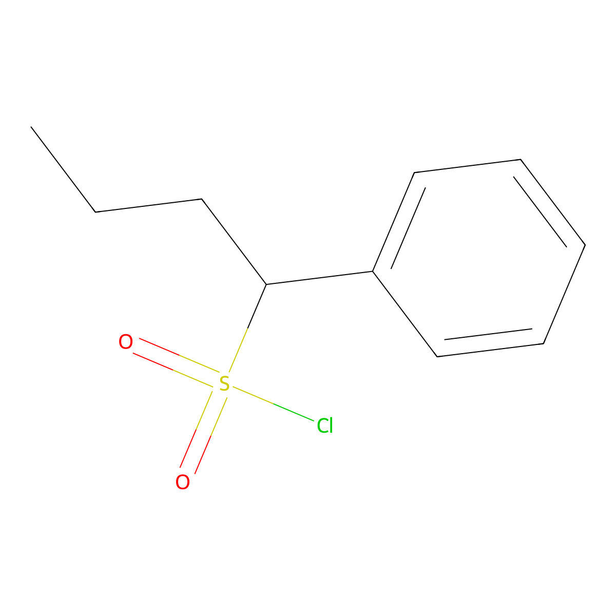 1-Phenylbutane-1-sulfonyl chloride molecular structure, CAS 1248094-14-5