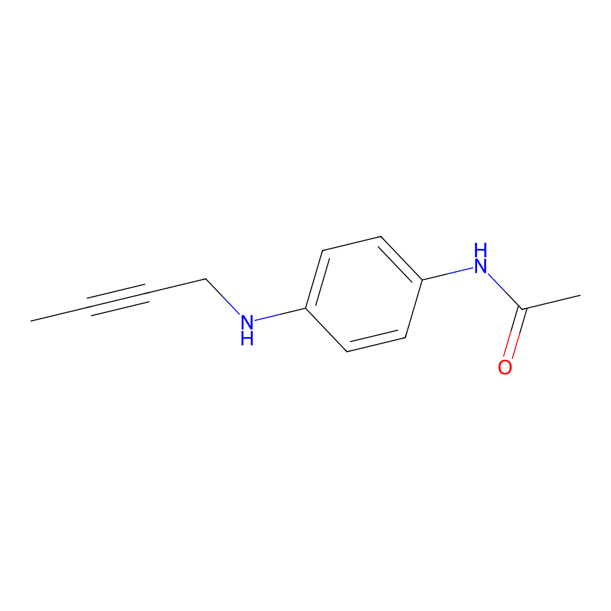 N-{4-[(but-2-yn-1-yl)amino]phenyl}acetamide molecular structure, CAS 1248098-07-8