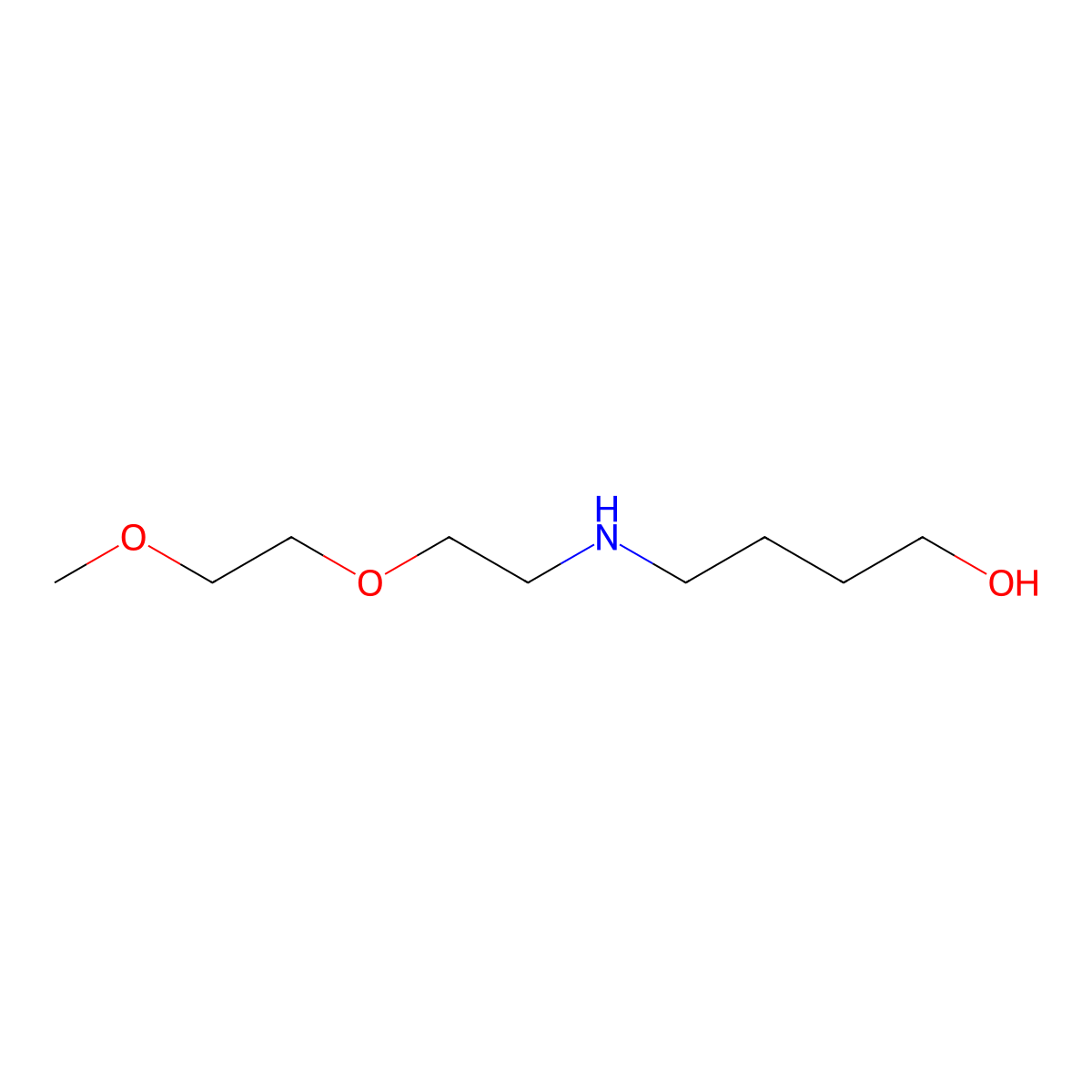 4-((2-(2-Methoxyethoxy)ethyl)amino)butan-1-ol molecular structure, CAS 1248098-50-1