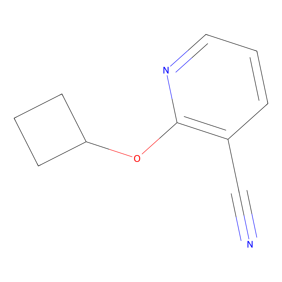 2-Cyclobutoxy-nicotinonitrile molecular structure, CAS 1248100-31-3