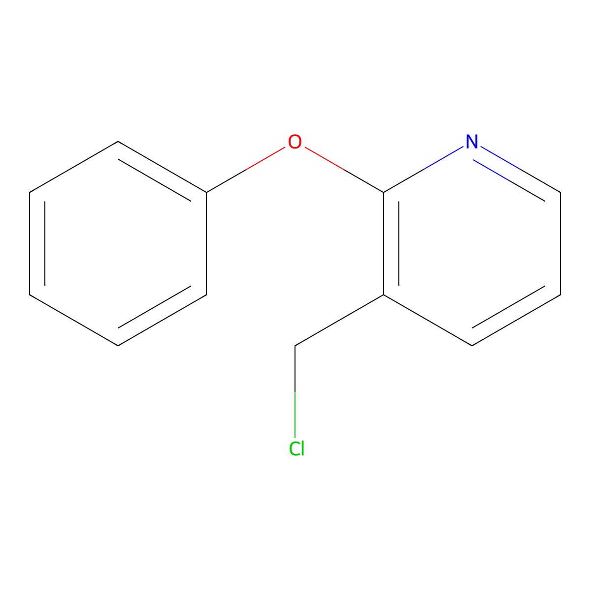 3-(Chloromethyl)-2-phenoxypyridine molecular structure, CAS 1248103-71-0