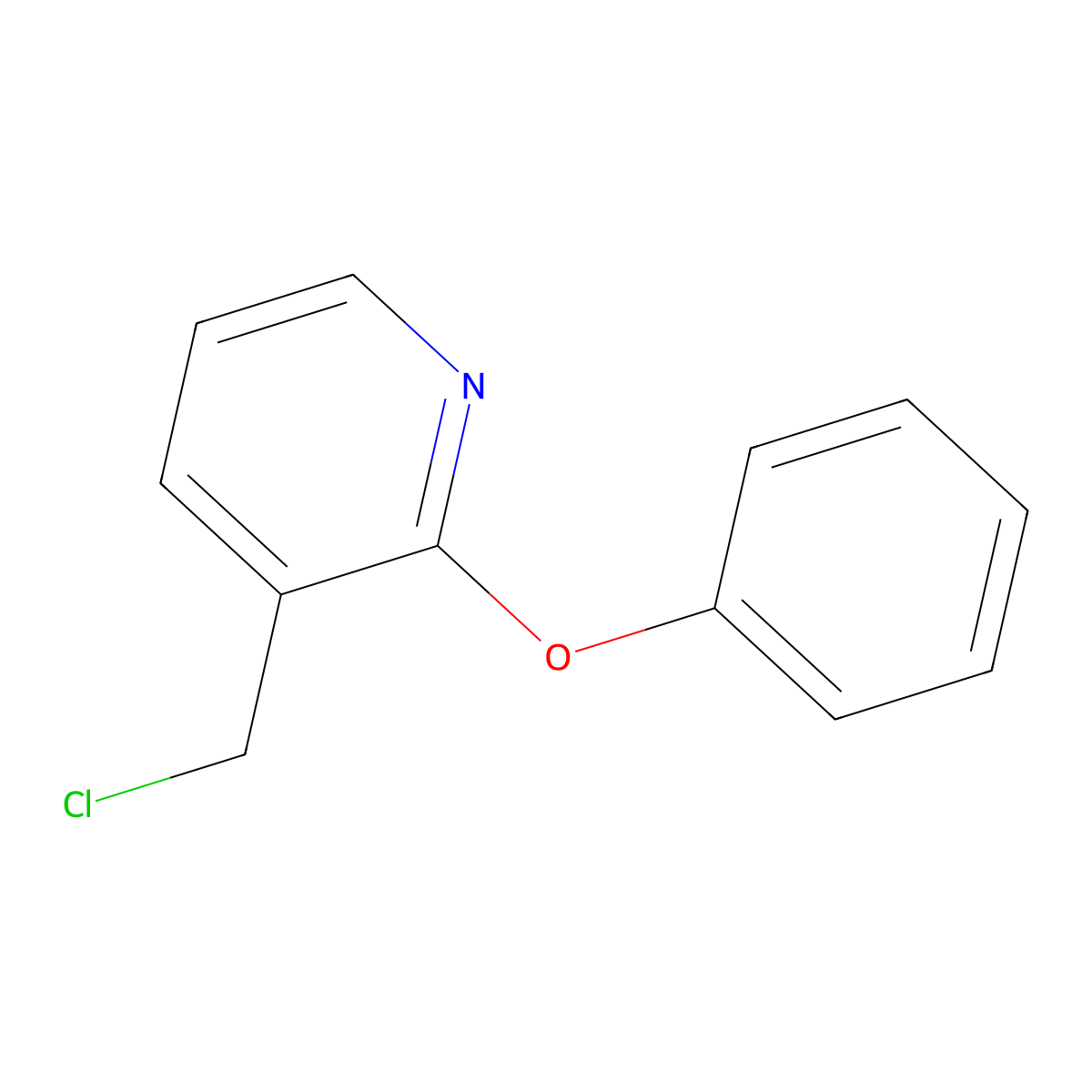 3-(Chloromethyl)-2-phenoxypyridine molecular structure, CAS 1248103-71-0