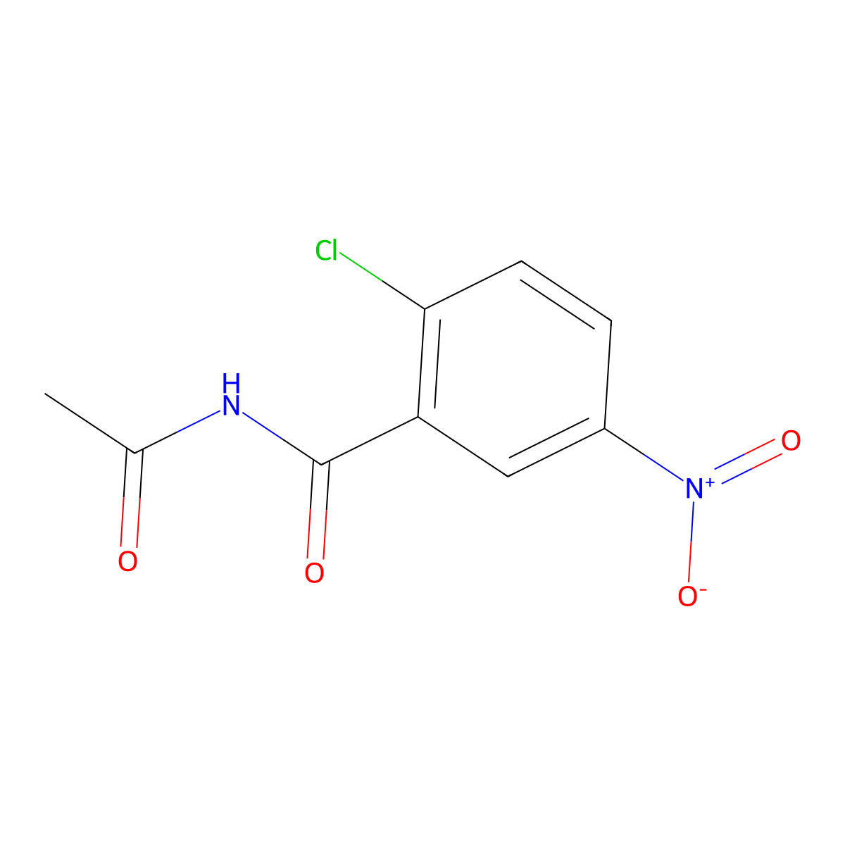 N-acetyl-2-chloro-5-nitrobenzamide molecular structure, CAS 1248106-16-2