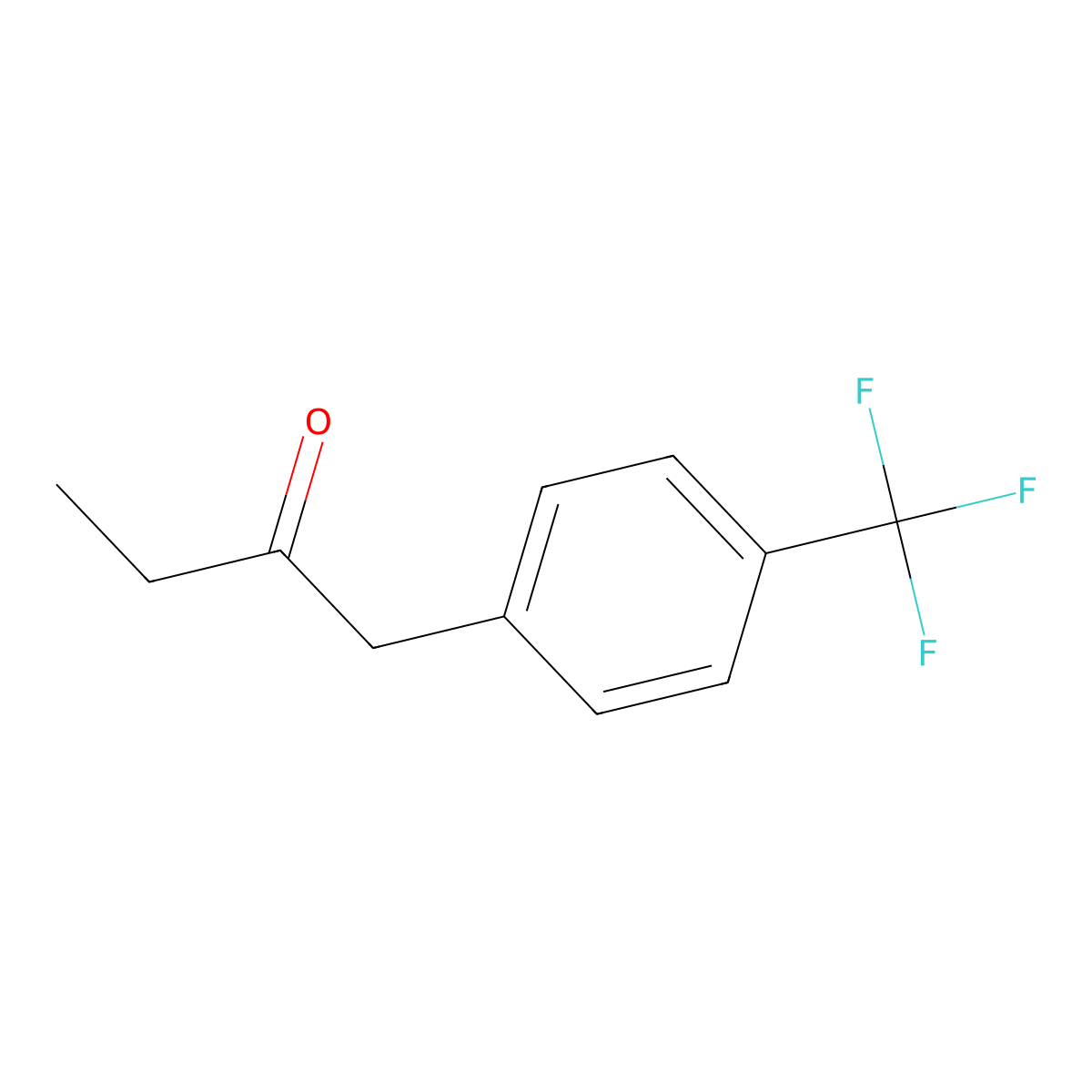 1-[4-(Trifluoromethyl)phenyl]butan-2-one molecular structure, CAS 1248106-81-1