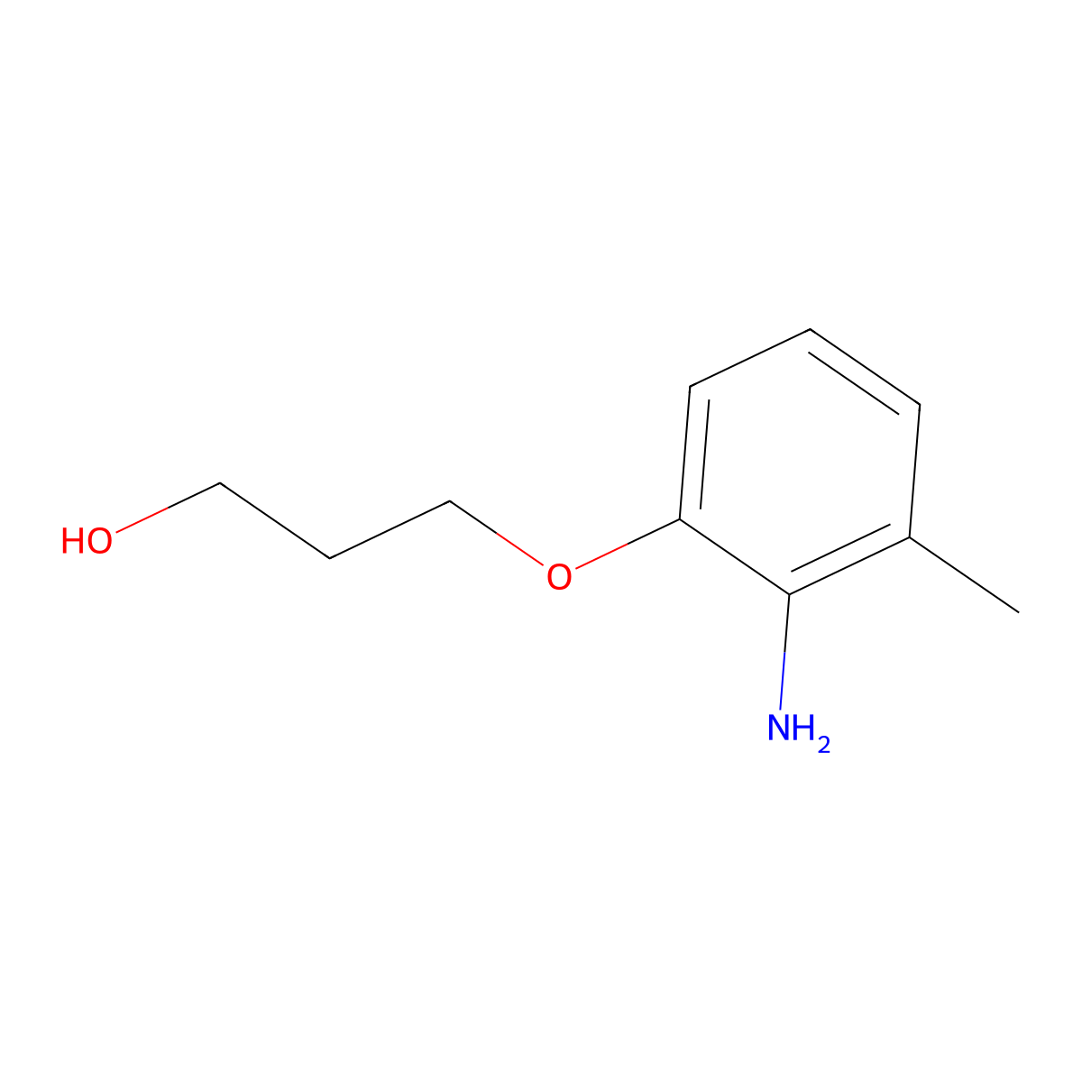 3-(2-Amino-3-methylphenoxy)propan-1-ol molecular structure, CAS 1248108-88-4