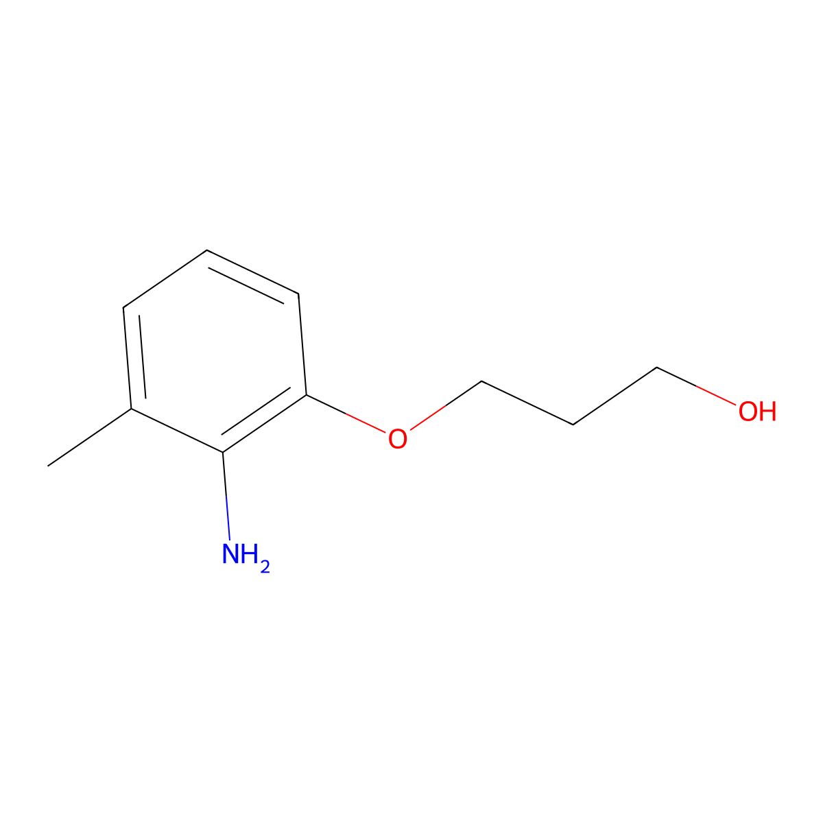 3-(2-Amino-3-methylphenoxy)propan-1-ol molecular structure, CAS 1248108-88-4