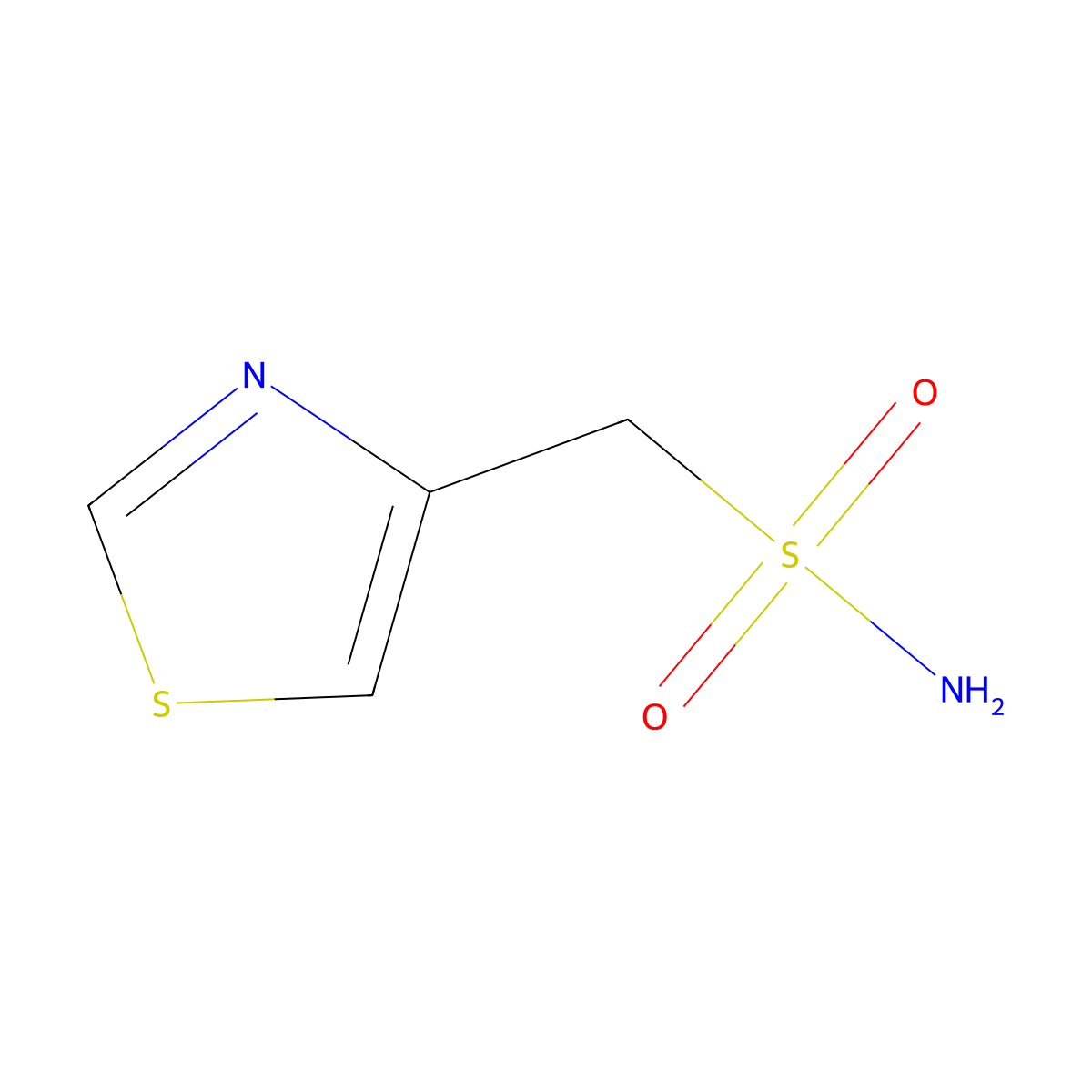1,3-Thiazol-4-ylmethanesulfonamide molecular structure, CAS 1248111-26-3