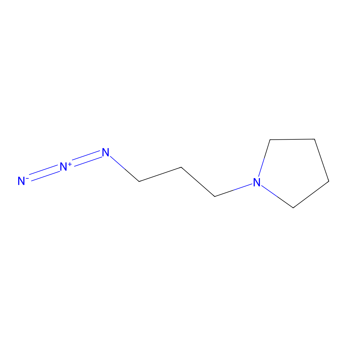 1-(3-Azidopropyl)pyrrolidine molecular structure, CAS 1248112-95-9