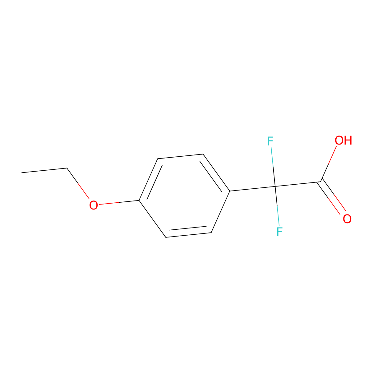 2-(4-Ethoxyphenyl)-2,2-difluoroacetic acid molecular structure, CAS 1248120-87-7