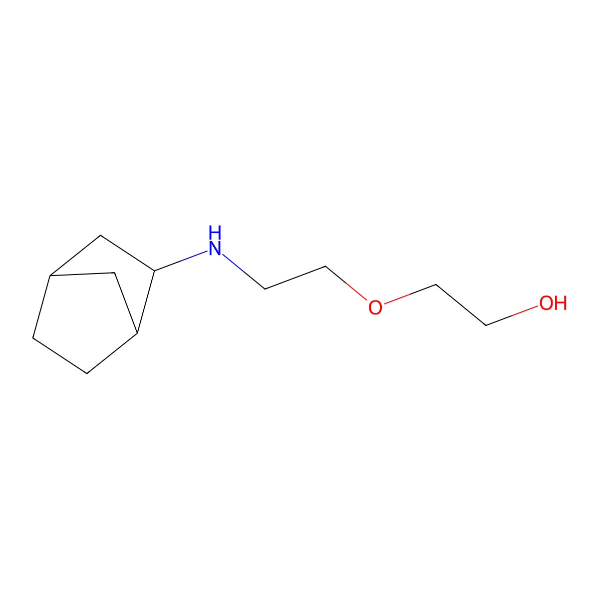 2-[2-({Bicyclo[2.2.1]heptan-2-yl}amino)ethoxy]ethan-1-ol molecular structure, CAS 1248124-30-2