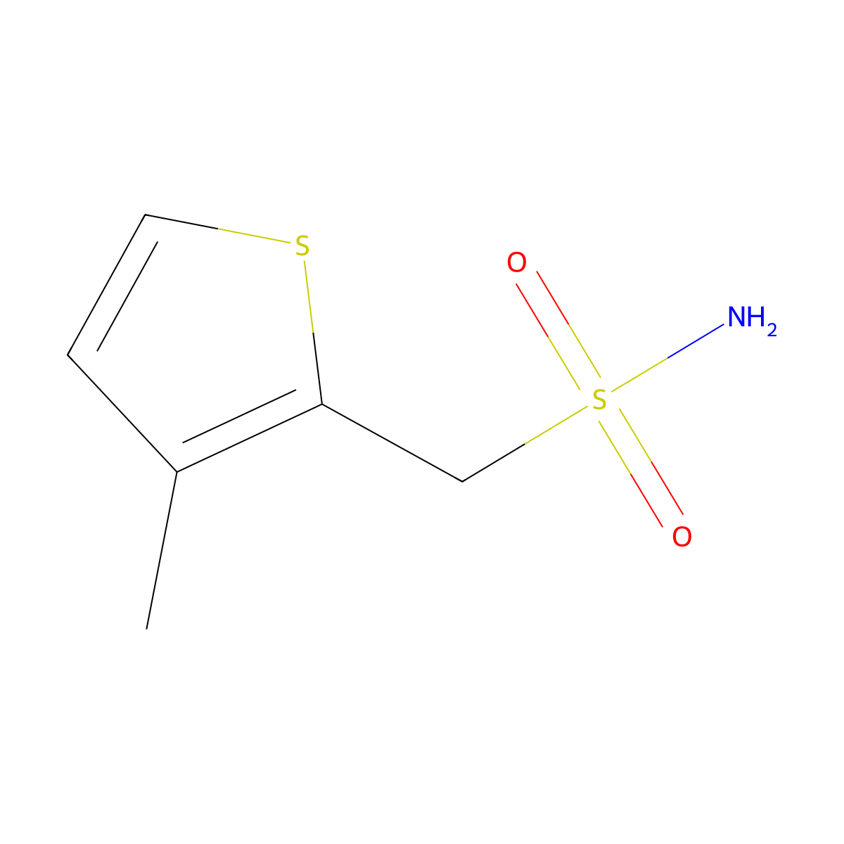 (3-Methylthiophen-2-yl)methanesulfonamide molecular structure, CAS 1248124-36-8