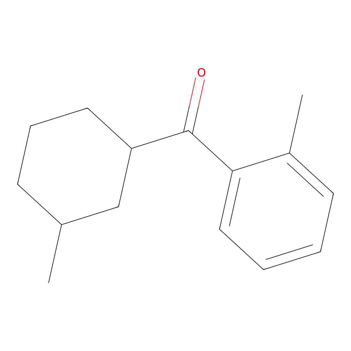 (3-Methylcyclohexyl)(2-methylphenyl)methanone molecular structure, CAS 1248127-98-1