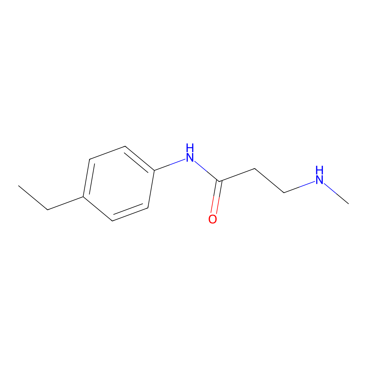 N-(4-ethylphenyl)-3-(methylamino)propanamide molecular structure, CAS 1248129-50-1