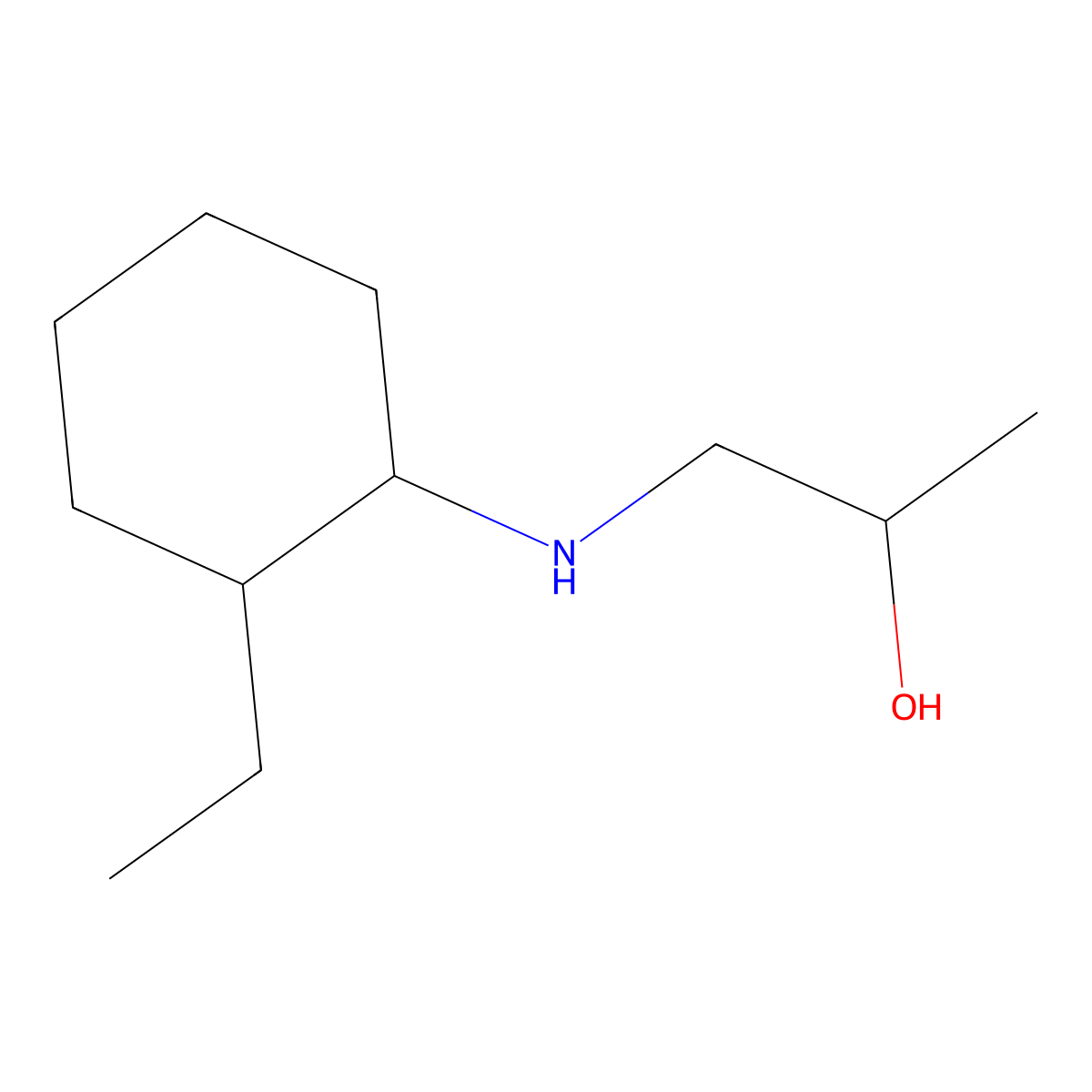 1-[(2-Ethylcyclohexyl)amino]propan-2-ol molecular structure, CAS 1248131-61-4