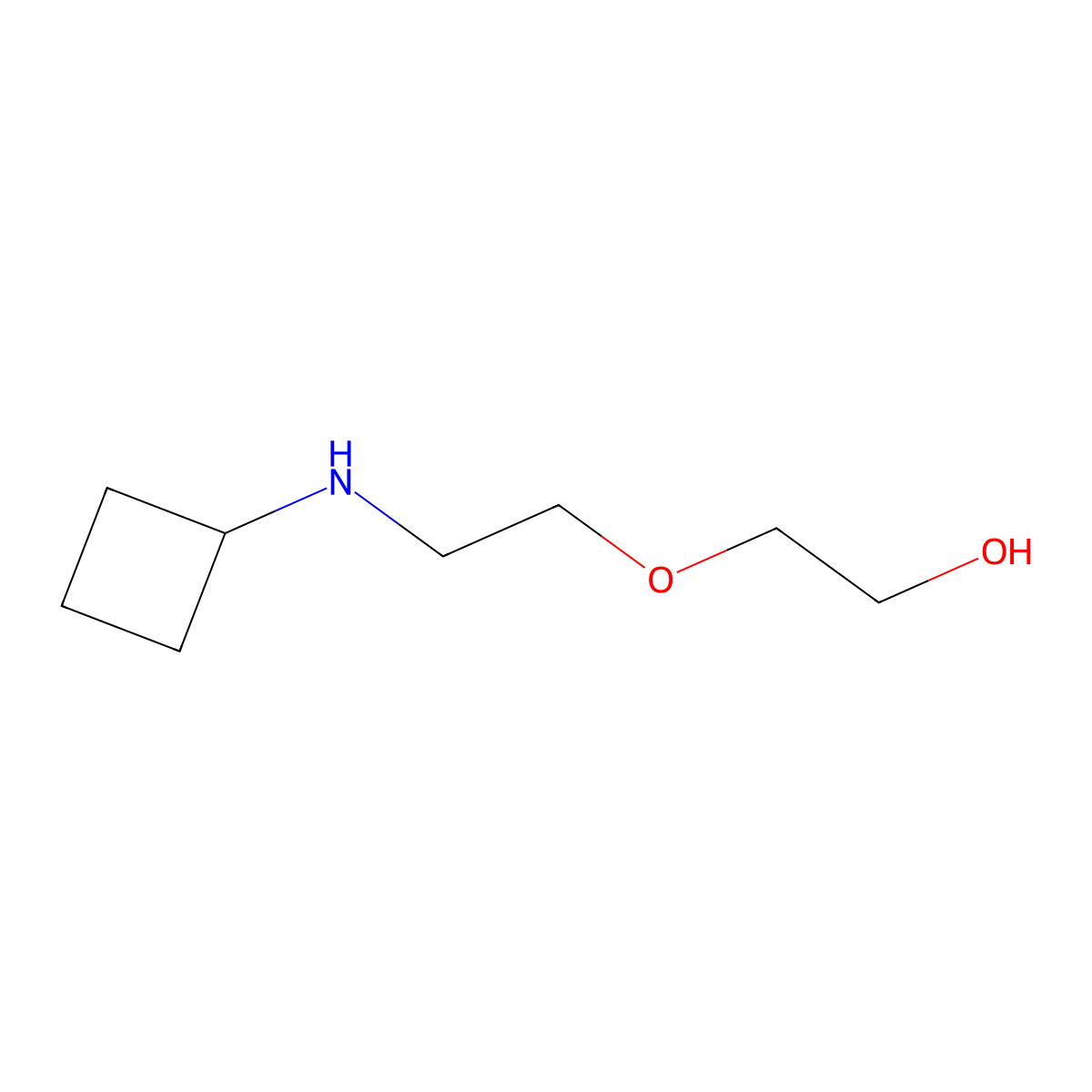 2-[2-(Cyclobutylamino)ethoxy]ethan-1-ol molecular structure, CAS 1248136-22-2