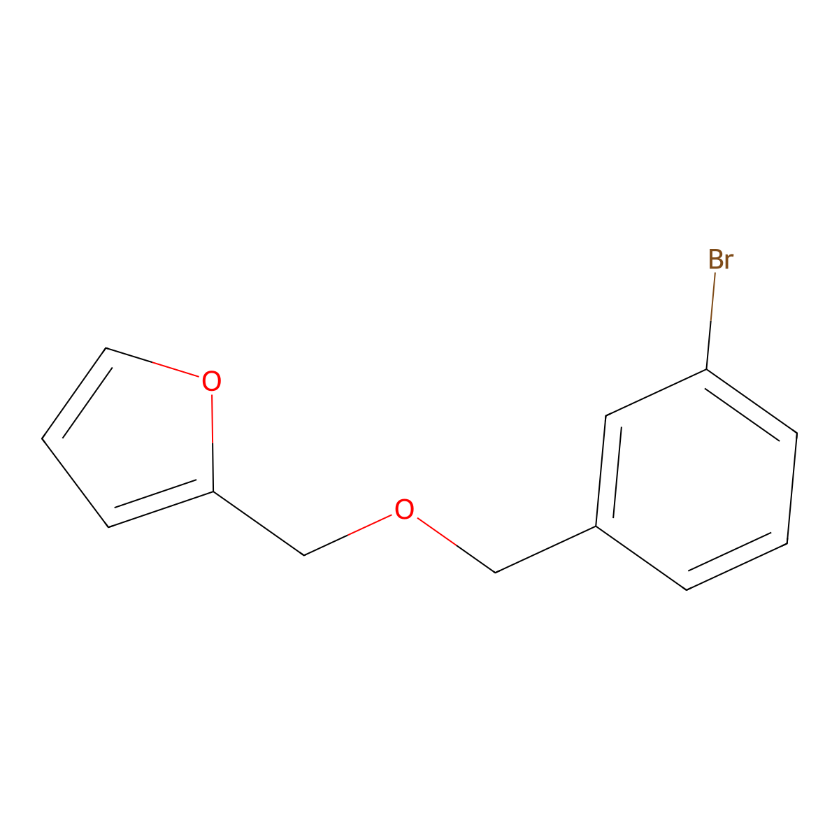 3-Bromobenzyl furfuryl ether molecular structure, CAS 1248138-11-5