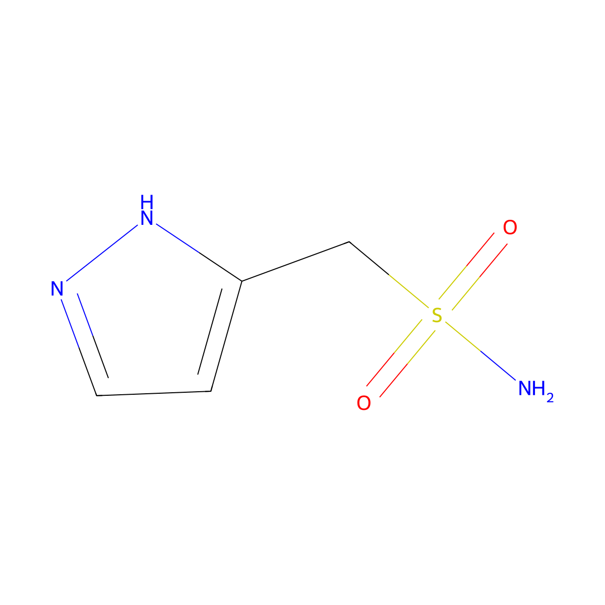 (1H-pyrazol-5-yl)methanesulfonamide molecular structure, CAS 1248141-46-9