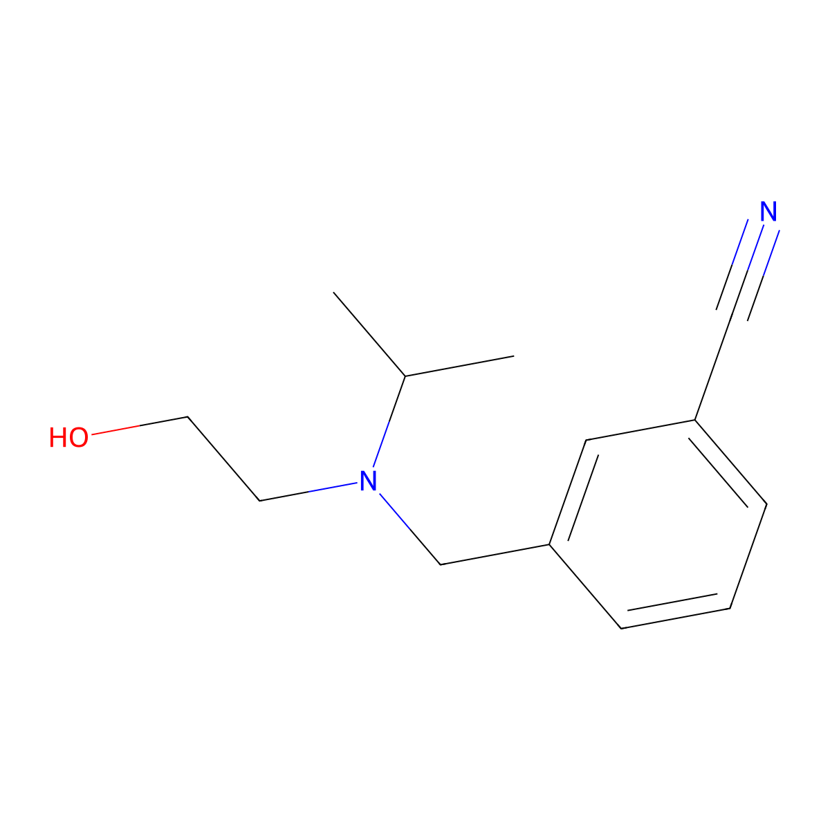 3-{[(2-Hydroxy-ethyl)-isopropyl-amino]-methyl}-benzonitrile molecular structure, CAS 1248142-98-4