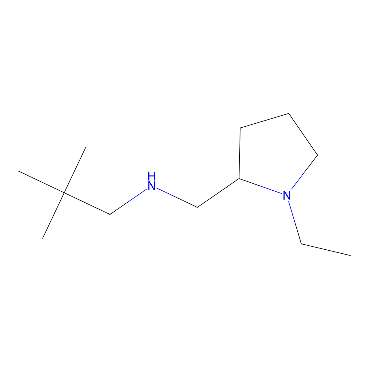 (2,2-Dimethylpropyl)[(1-ethylpyrrolidin-2-yl)methyl]amine molecular structure, CAS 1248143-12-5