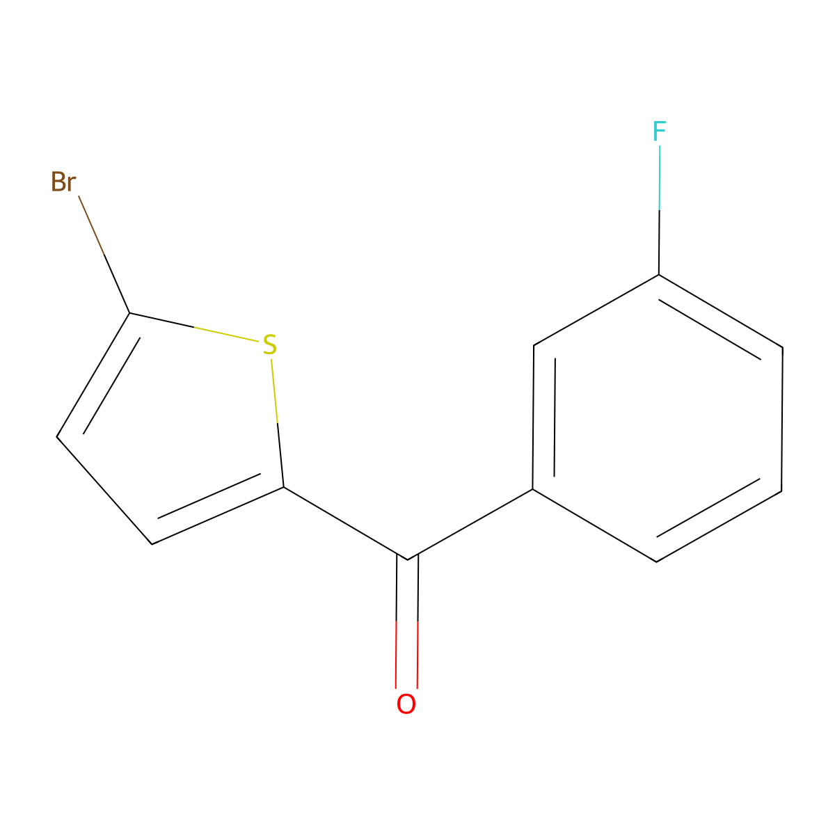 (5-Bromo-2-thienyl)(3-fluorophenyl)methanone molecular structure, CAS 1248144-76-4