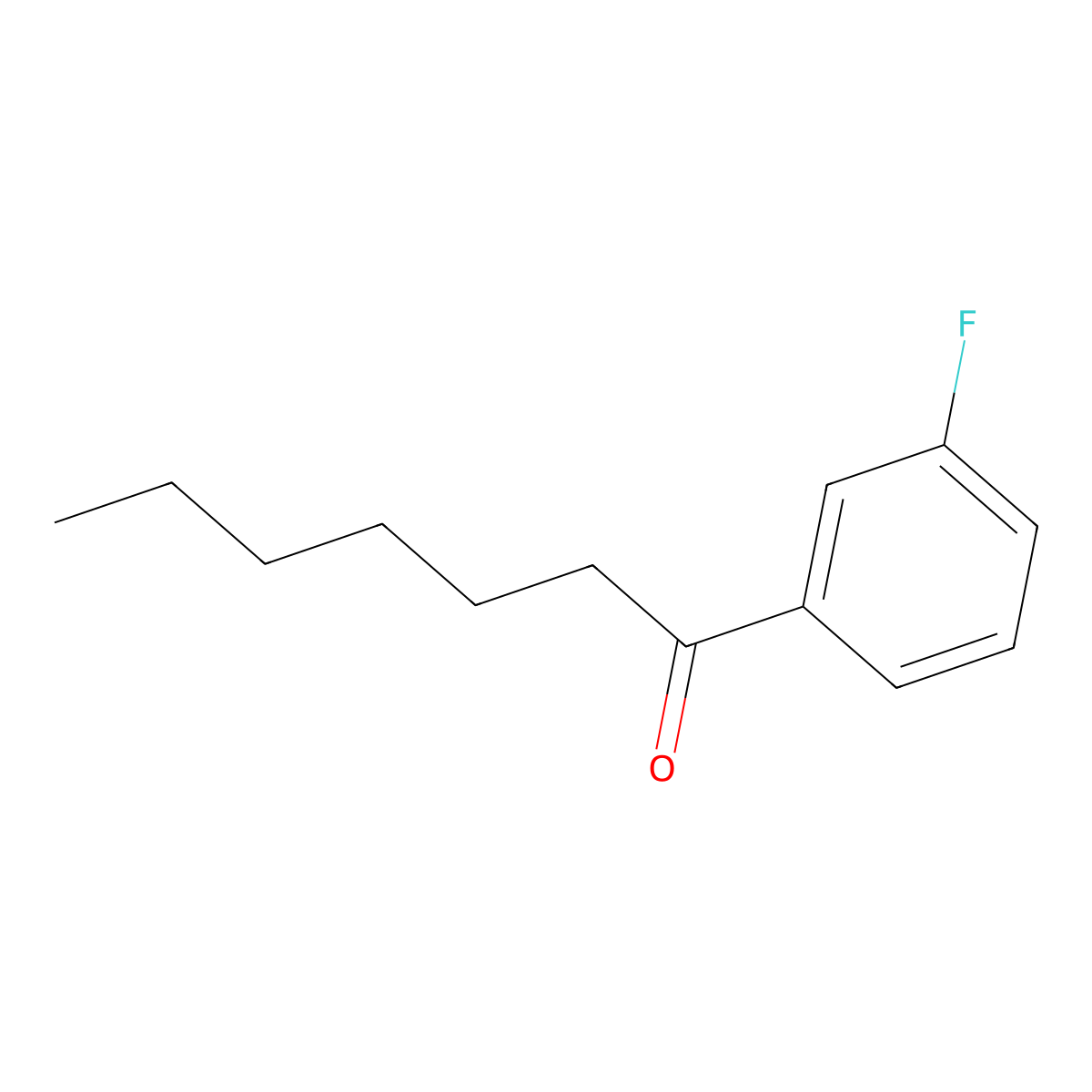1-(3-Fluorophenyl)heptan-1-one molecular structure, CAS 1248151-05-4