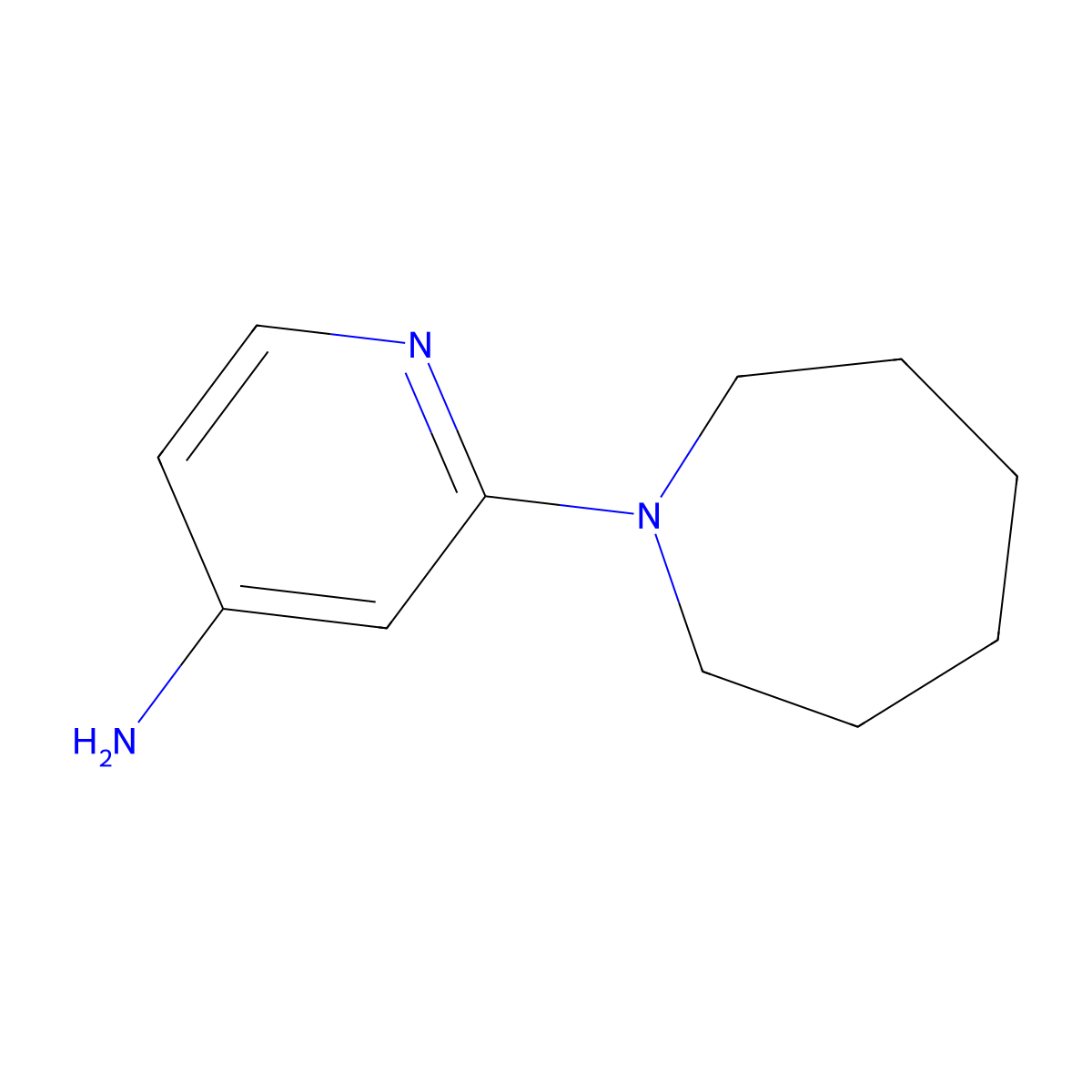 2-(Azepan-1-yl)pyridin-4-amine molecular structure, CAS 1248152-10-4