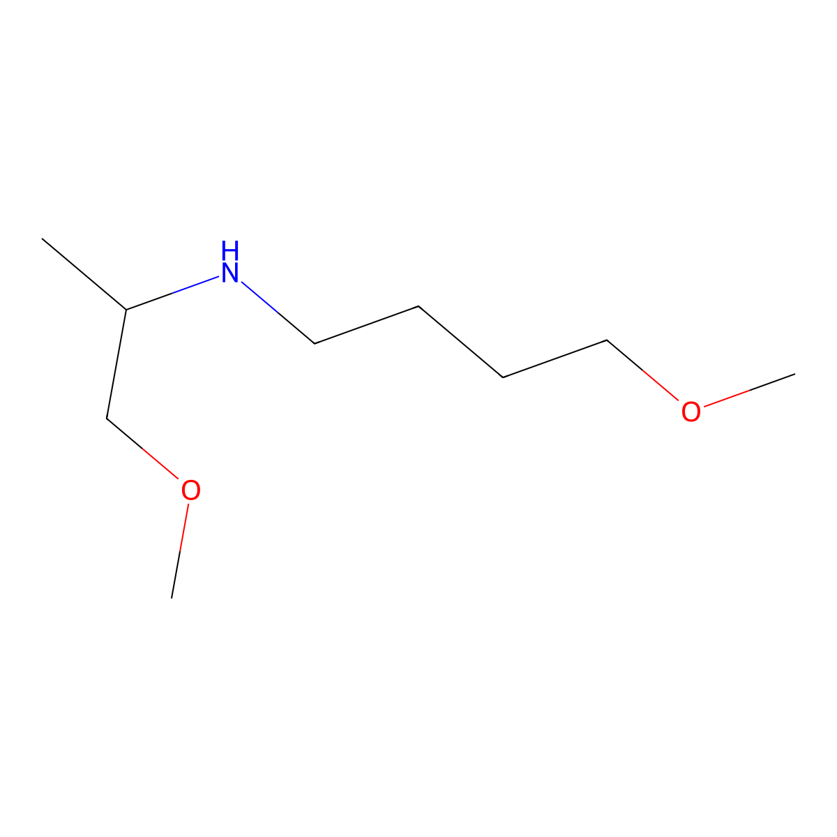 (4-Methoxybutyl)(1-methoxypropan-2-yl)amine molecular structure, CAS 1248154-82-6