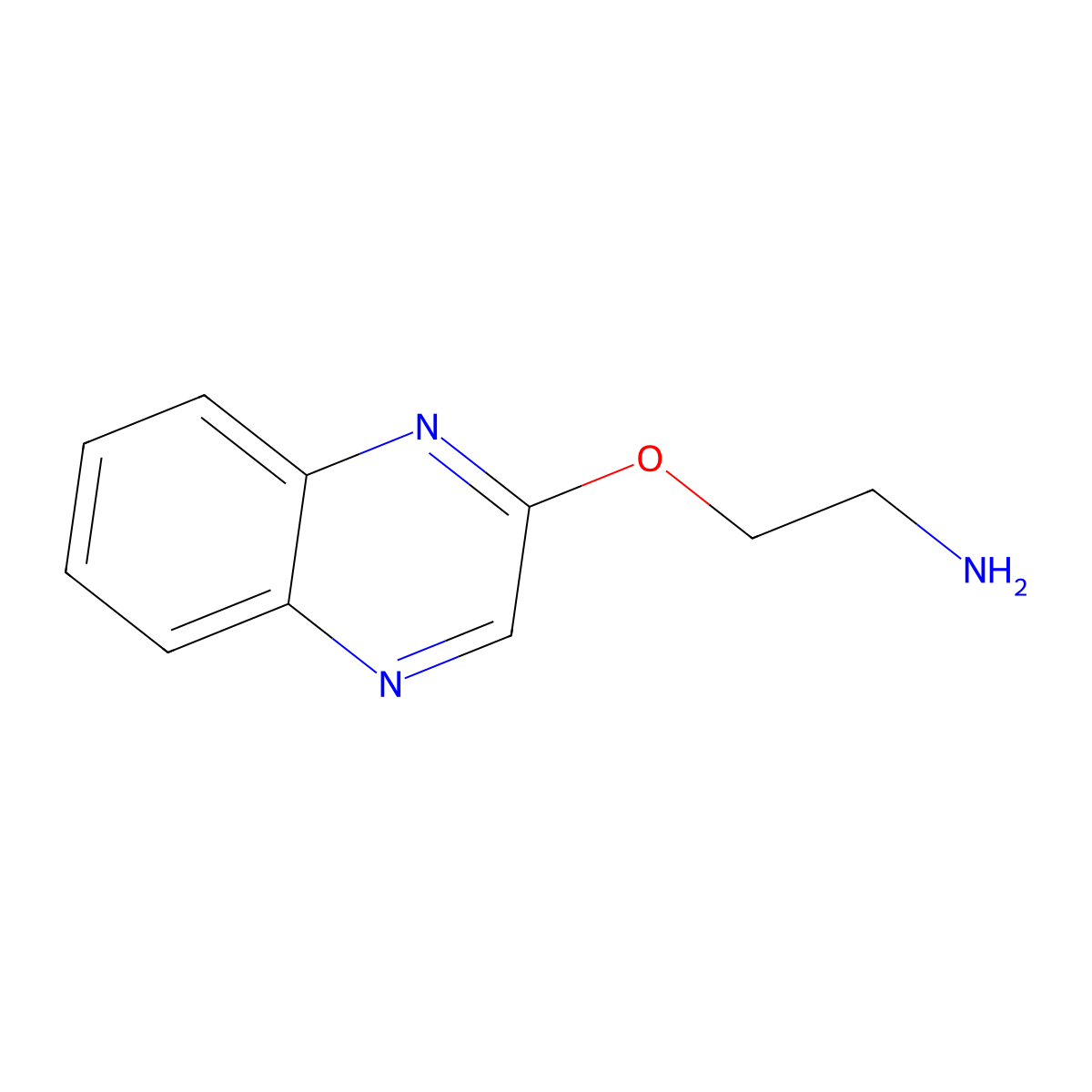 2-(Quinoxalin-2-yloxy)ethan-1-amine molecular structure, CAS 1248155-51-2