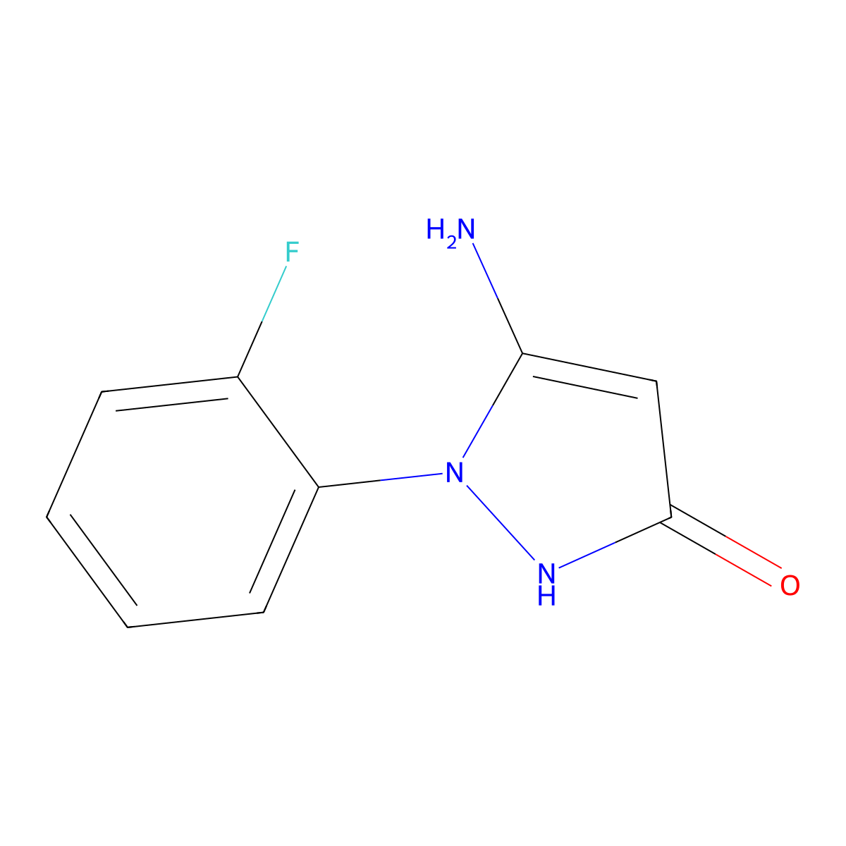 5-amino-1-(2-fluorophenyl)-1H-pyrazol-3-ol molecular structure, CAS 1248162-71-1