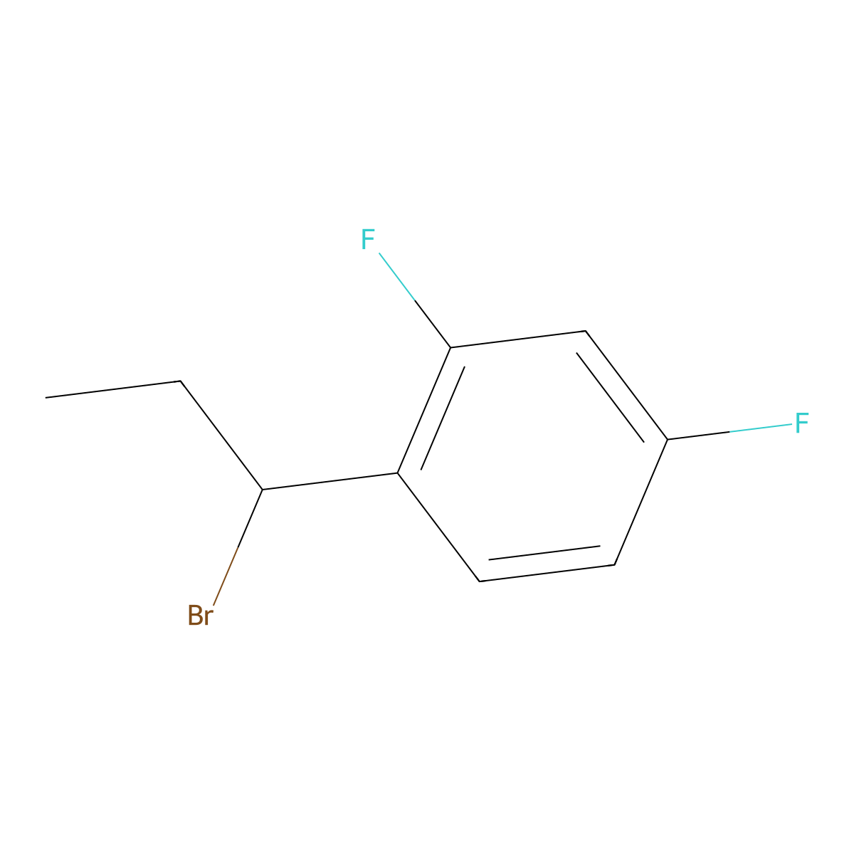 1-(1-Bromopropyl)-2,4-difluorobenzene molecular structure, CAS 1248163-51-0