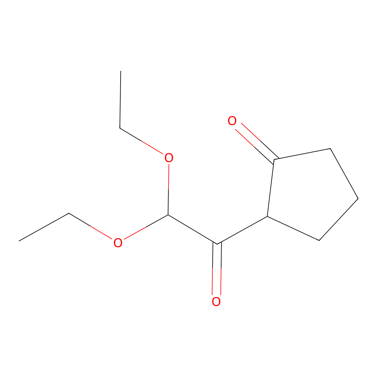 2-(2,2-Diethoxyacetyl)cyclopentan-1-one molecular structure, CAS 1248164-43-3