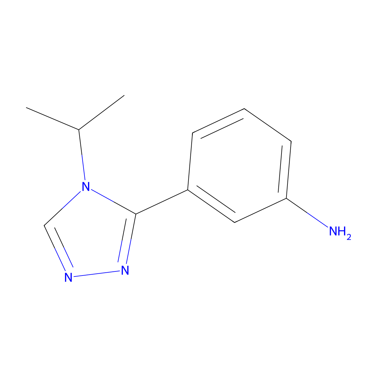 3-(4-Isopropyl-4H-1,2,4-triazol-3-yl)aniline molecular structure, CAS 1248171-73-4