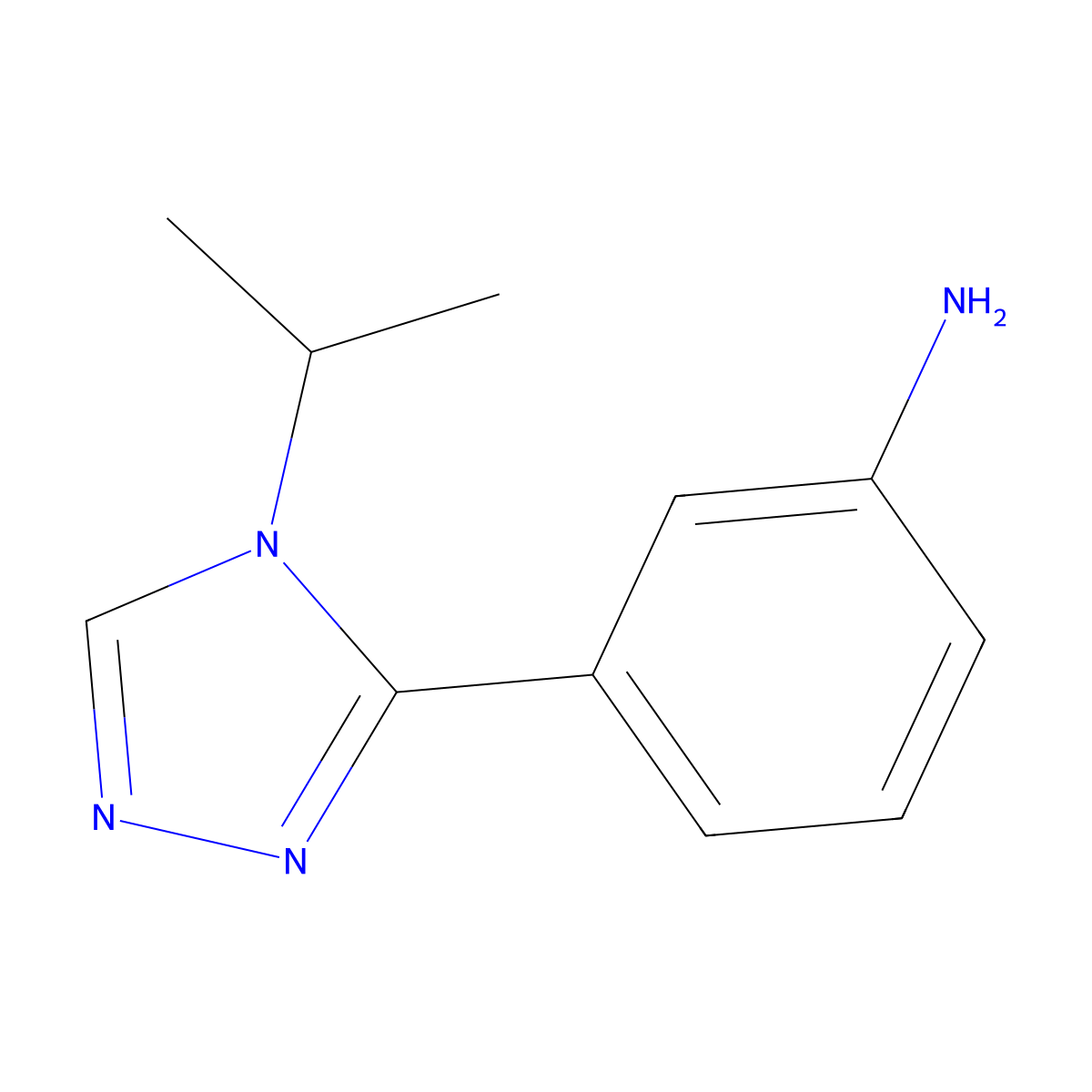 3-(4-Isopropyl-4H-1,2,4-triazol-3-yl)aniline molecular structure, CAS 1248171-73-4