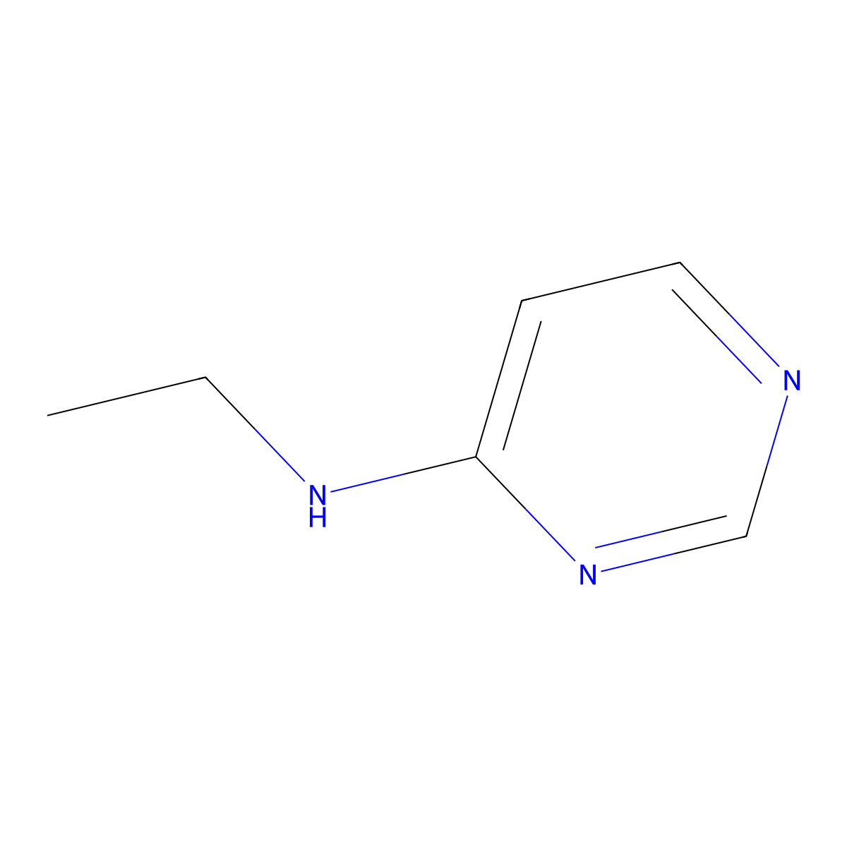 N-ethylpyrimidin-4-amine molecular structure, CAS 1248180-18-8