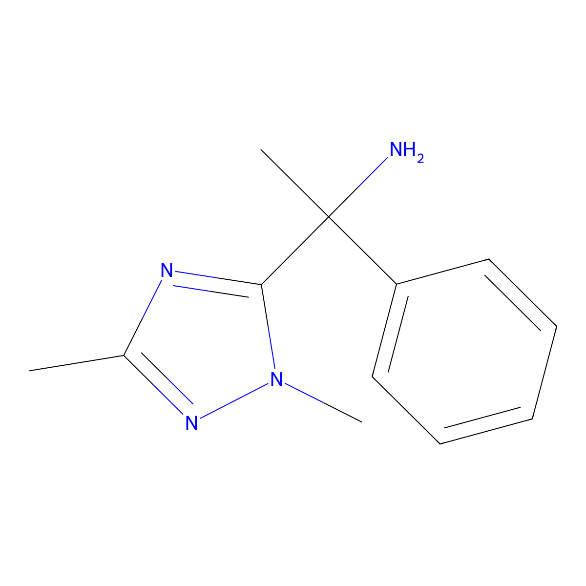 1-(1,3-Dimethyl-1h-1,2,4-triazol-5-yl)-1-phenylethan-1-amine molecular structure, CAS 1248186-25-5