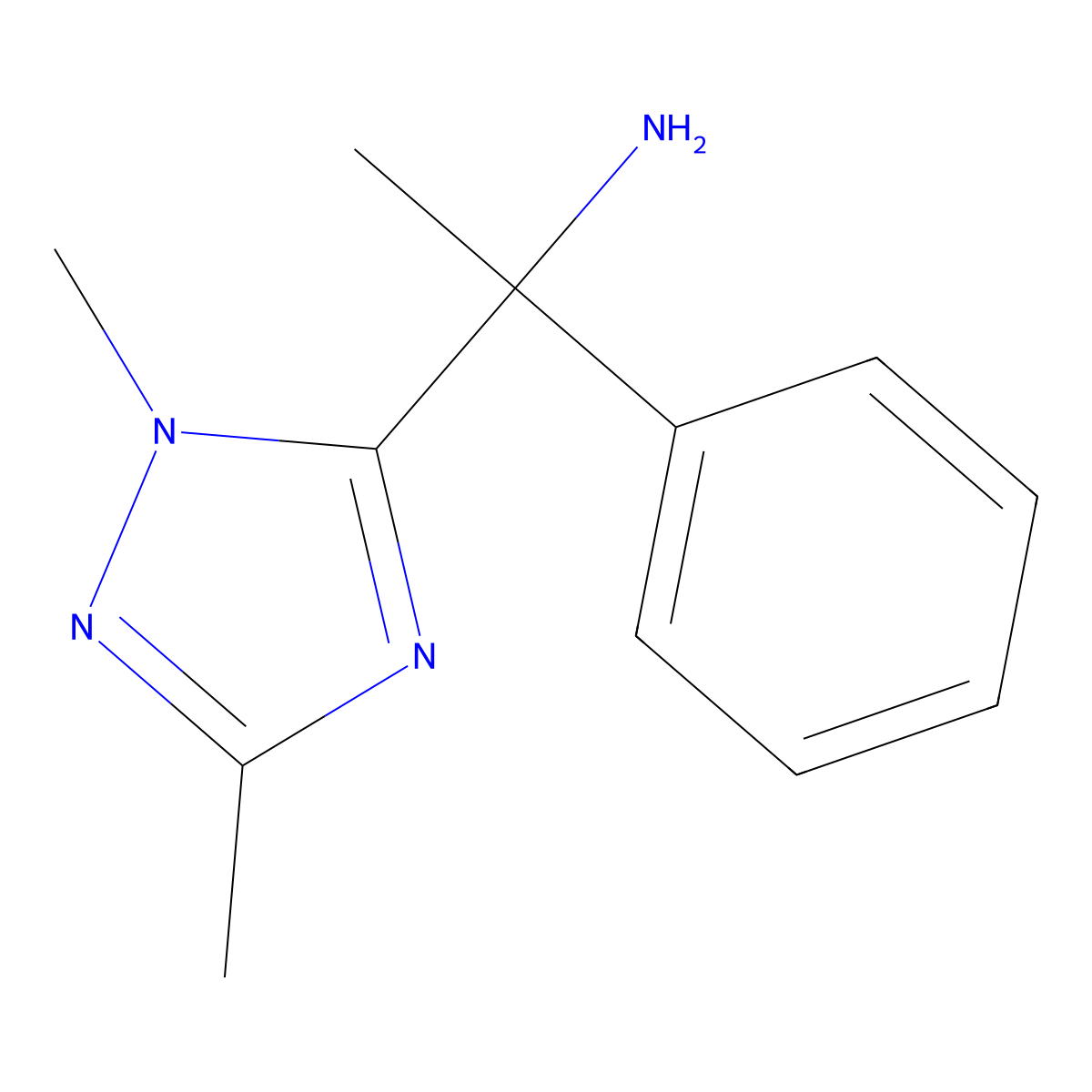1-(1,3-Dimethyl-1h-1,2,4-triazol-5-yl)-1-phenylethan-1-amine molecular structure, CAS 1248186-25-5