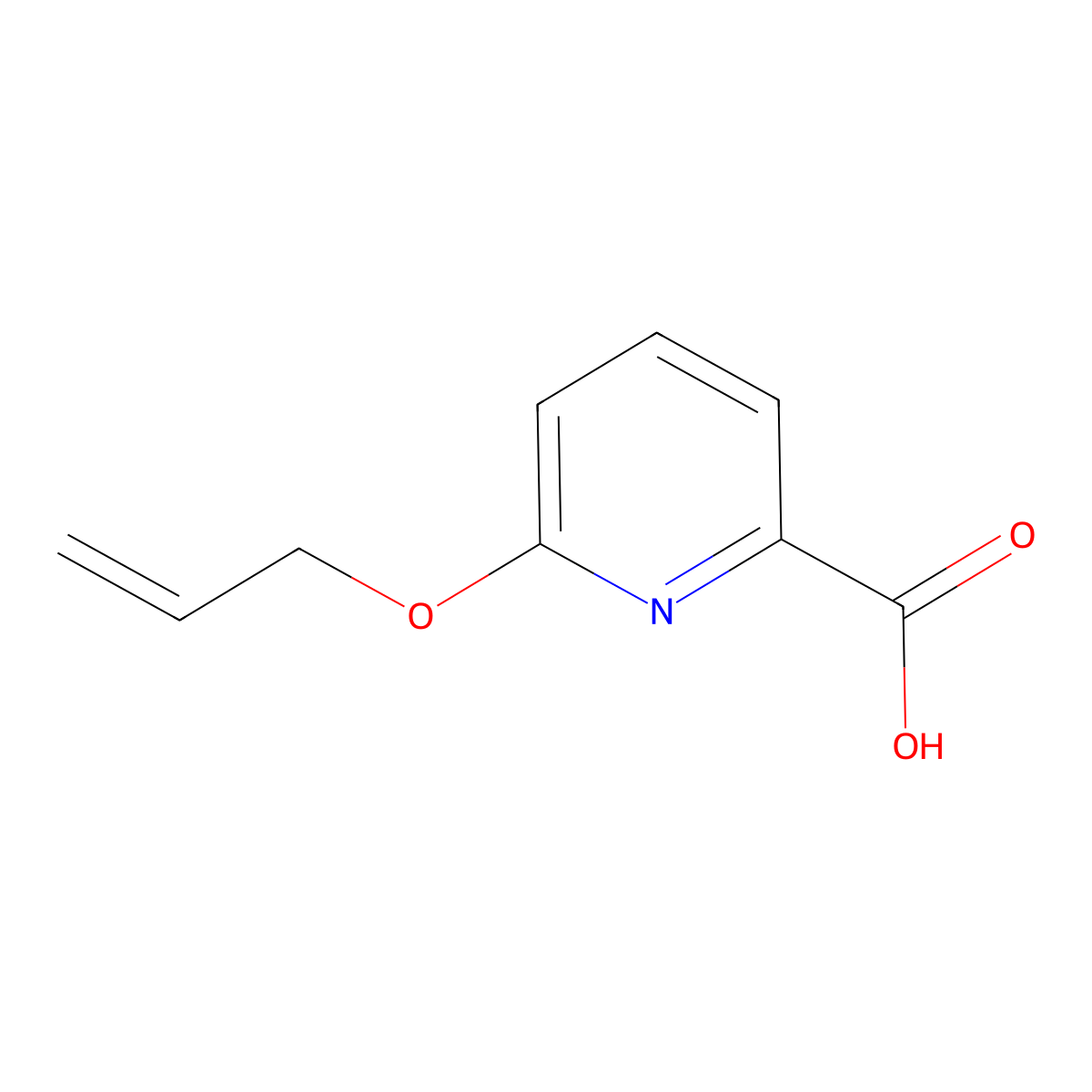 6-(Prop-2-en-1-yloxy)pyridine-2-carboxylic acid molecular structure, CAS 1248189-02-7