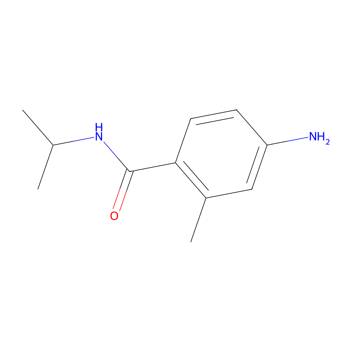 4-amino-2-methyl-N-(propan-2-yl)benzamide molecular structure, CAS 1248191-65-2