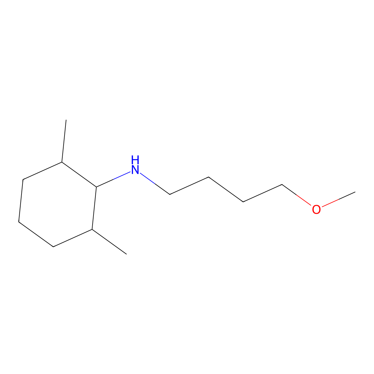N-(4-methoxybutyl)-2,6-dimethylcyclohexan-1-amine molecular structure, CAS 1248192-85-9