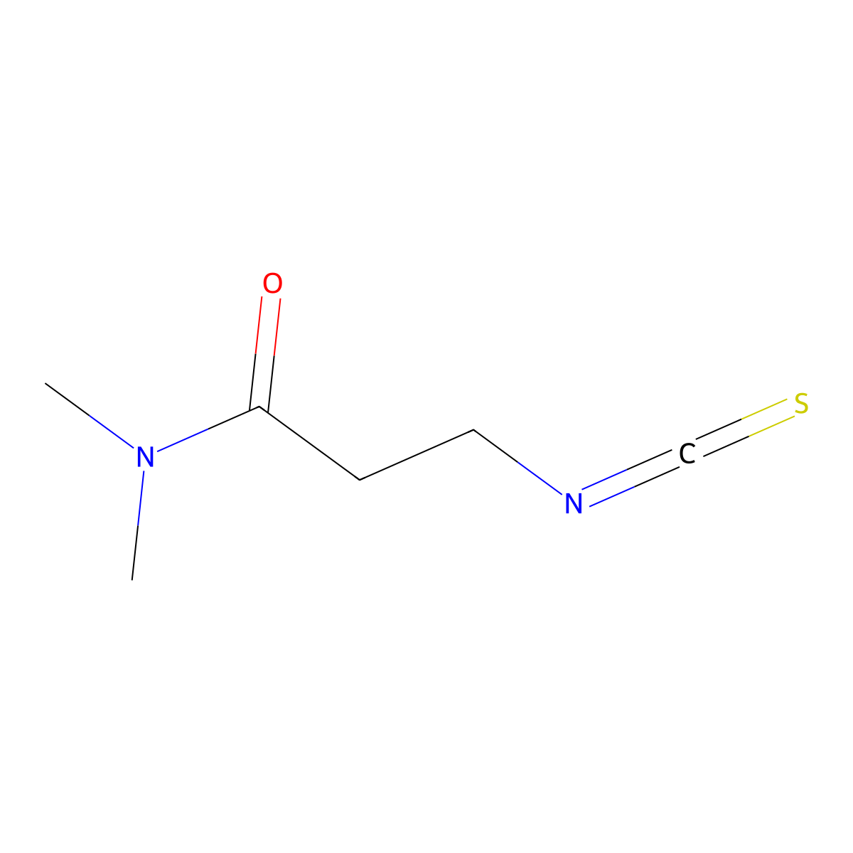 3-isothiocyanato-N,N-dimethylpropanamide molecular structure, CAS 1248198-30-2