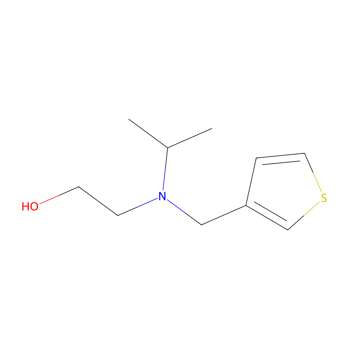 2-(Isopropyl-thiophen-3-ylmethyl-amino)-ethanol molecular structure, CAS 1248203-41-9