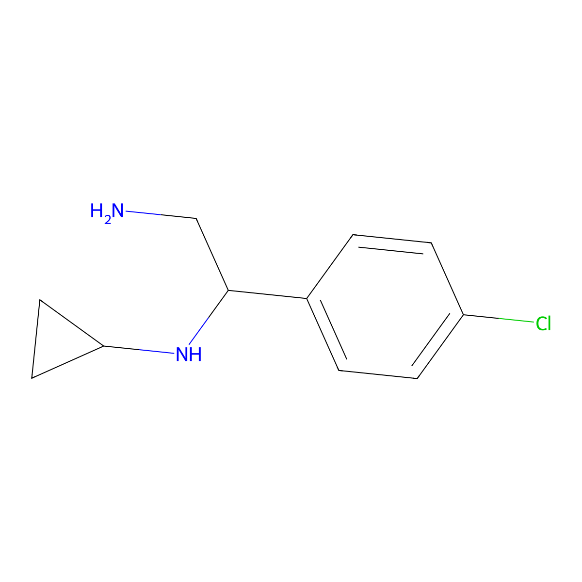 1-(4-Chlorophenyl)-n1-cyclopropylethane-1,2-diamine molecular structure, CAS 1248205-90-4
