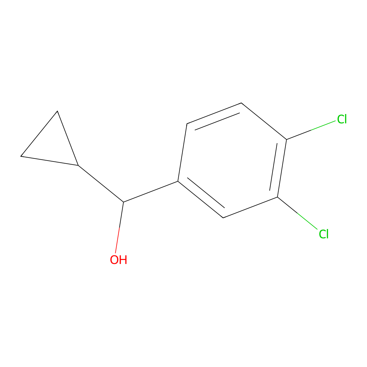 3,4-Dichloro-alpha-cyclopropylbenzenemethanol molecular structure, CAS 1248206-46-3