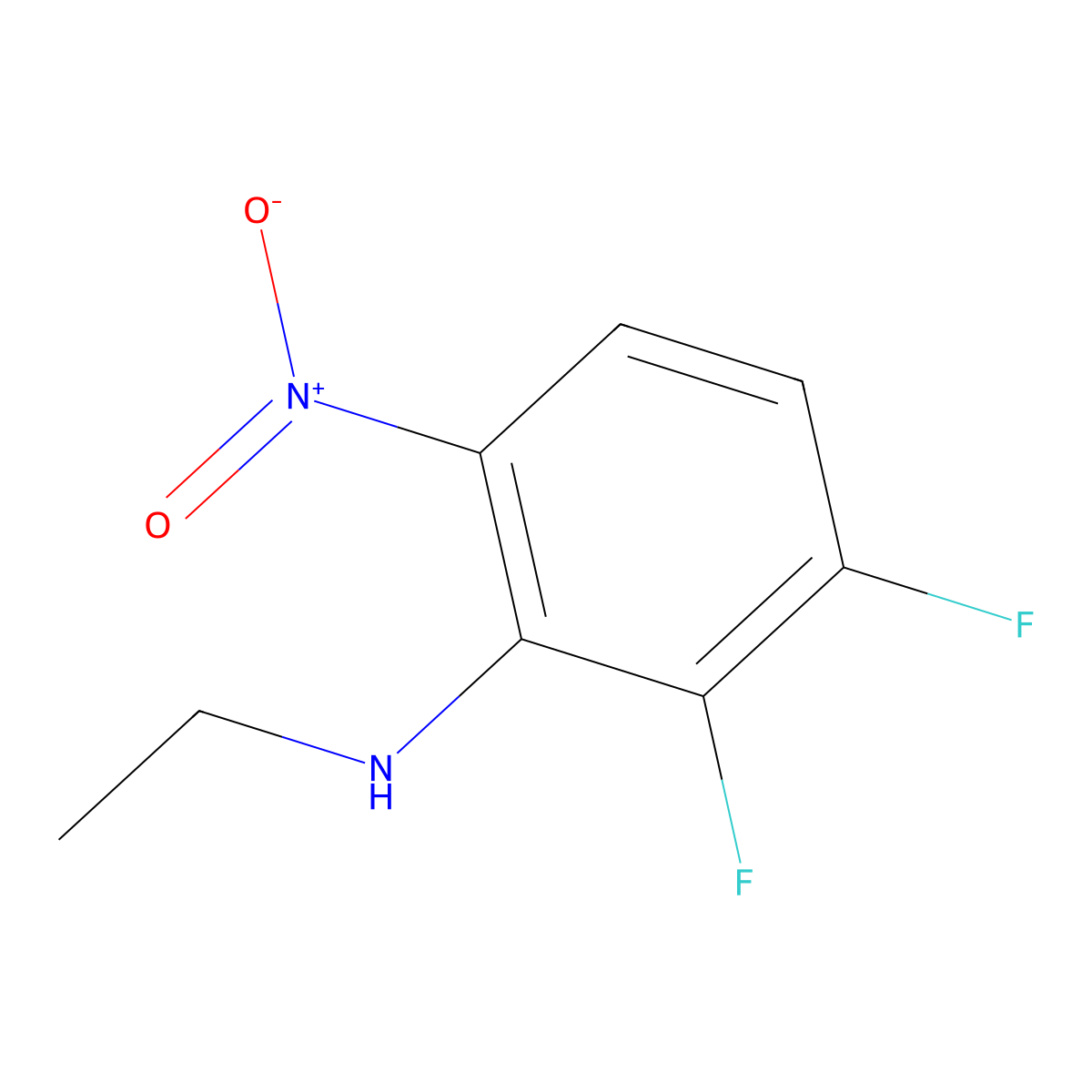 N-Ethyl-2,3-difluoro-6-nitroaniline molecular structure, CAS 1248209-18-8