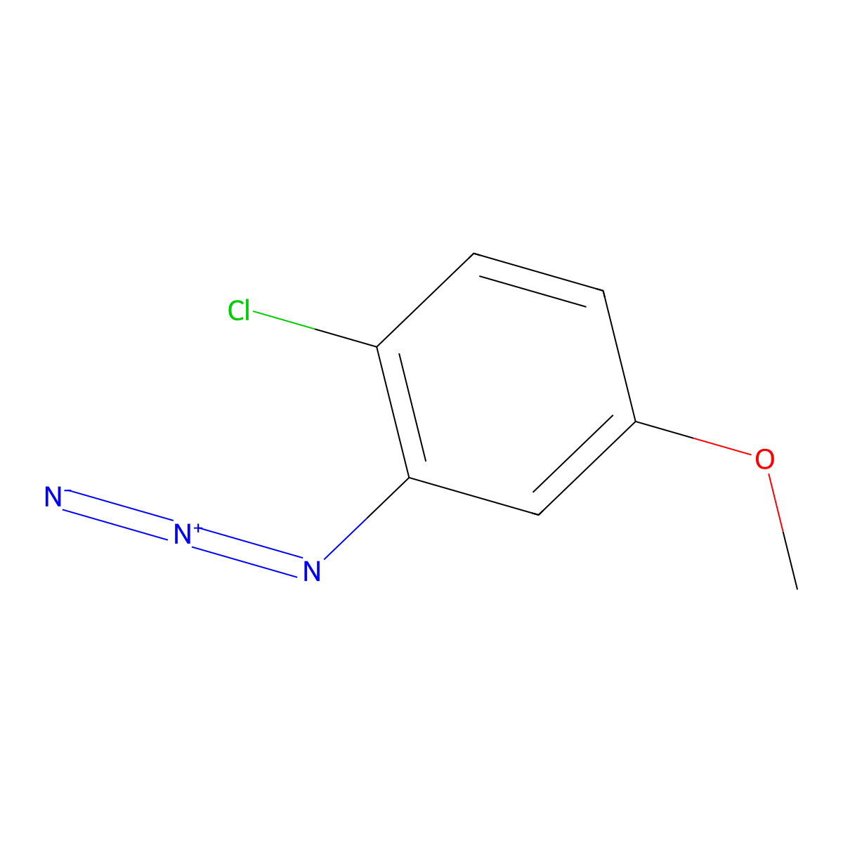 2-Azido-1-chloro-4-methoxybenzene molecular structure, CAS 1248212-39-6