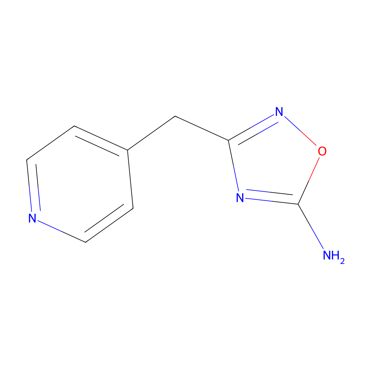 3-[(Pyridin-4-yl)methyl]-1,2,4-oxadiazol-5-amine molecular structure, CAS 1248214-26-7